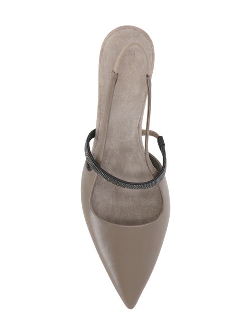 City heels in nappa leather with Shiny Strap Brunello Cucinelli | MZSKC2715PC5859